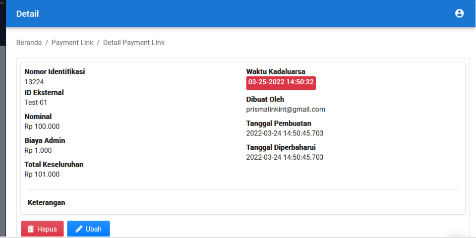 Payment Link – Prismalink Documentation